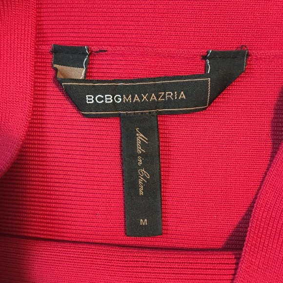 Bright Red BCBG Tight Elastic Skirt - Picture 3 of 3